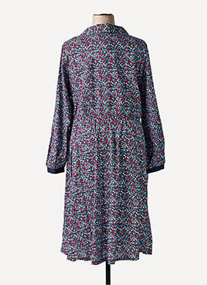 Rochie midi imprimeu floral mâneci lungi albastru SHEEGO femeie