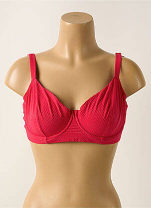 Sutien de costum de baie elasticitate sutien cupe întregi cu decolteu înalt roz SIMONE PERELE femeie