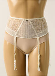 Corset/jartieră efect material satinat bej CHANTELLE femme
