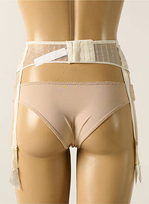 Corset/jartieră efect material satinat bej CHANTELLE femeie