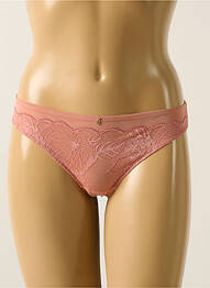 Tanga efect material satinat roz CHANTELLE femme