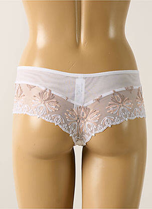 Shorty efect material satinat alb CHANTELLE femeie