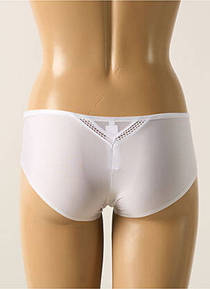 Shorty efect material satinat alb CHANTELLE femeie