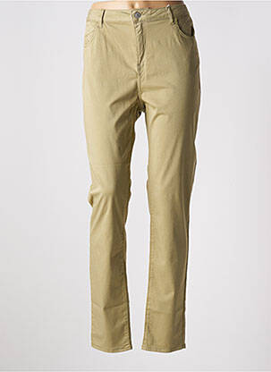 Pantalon slim bej KANOPE femeie