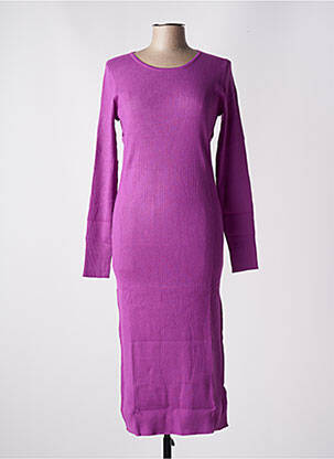 Rochie midi mâneci lungi mâneci lungi violet EDC femeie