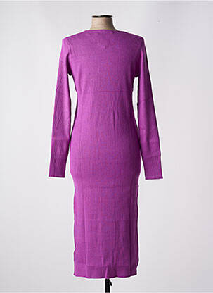Rochie midi mâneci lungi mâneci lungi violet EDC femeie