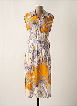 Rochie midi portocaliu SCORZZO femeie