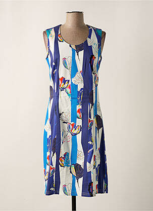 Rochie midi albastru FRANCE RIVOIRE femeie