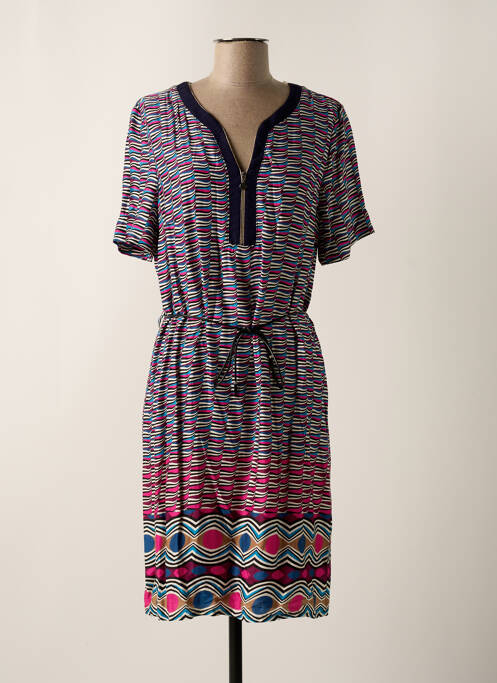 Rochie midi roz CHRISTINE LAURE femeie