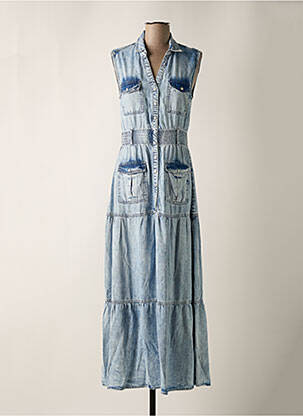 Rochie lungă albastru EVA KAYAN femeie