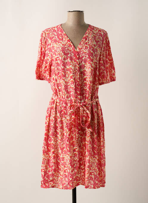 Rochie midi roz JULIE GUERLANDE femeie