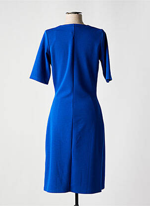 Rochie midi țesătură crep mâneci scurte albastru GREGORY PAT femeie