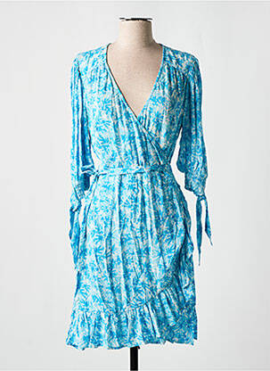 Rochie midi mâneci 3/4 mâneci 3/4 albastru FABIENNE CHAPOT femeie