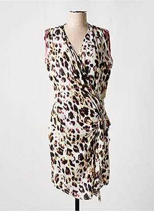 Rochie midi bej EVA KAYAN femeie