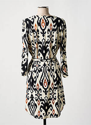 Rochie midi mâneci 3/4 mâneci 3/4 bej K-DESIGN femeie