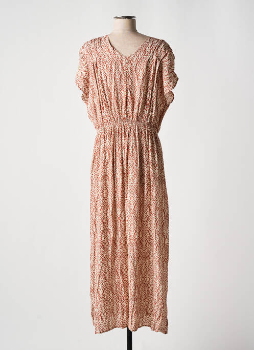 Rochie lungă maro ANDAM femeie