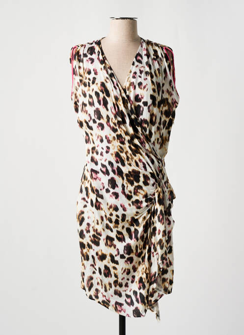 Rochie midi bej EVA KAYAN femeie