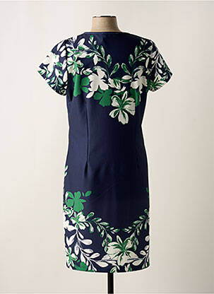 Rochie midi imprimeu floral mâneci scurte albastru GREGORY PAT femeie