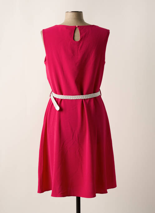 Rochie midi roz CHRISTINE LAURE femeie