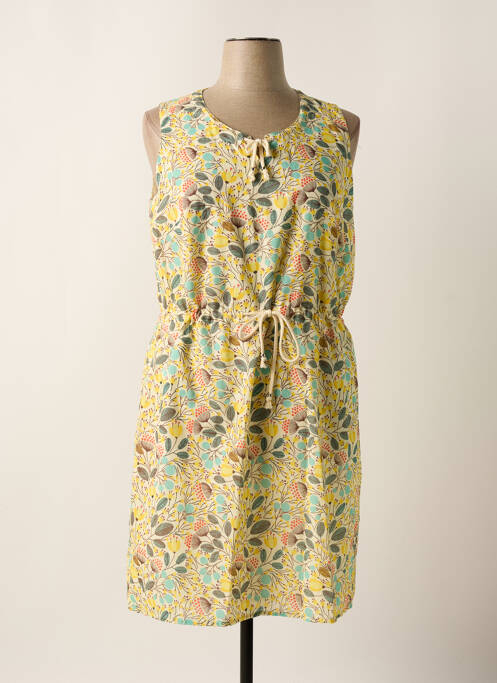 Rochie midi galben FRANCE RIVOIRE femeie