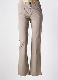 Pantalon drept închidere cu fermoar sub clapetă cu nasturi gri CLOSED femme