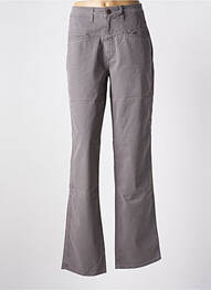 Pantalon drept închidere cu fermoar sub clapetă cu nasturi gri CLOSED femme