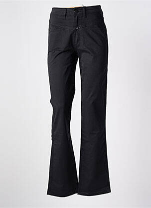 Pantalon drept închidere cu fermoar sub clapetă cu nasturi negru CLOSED femeie