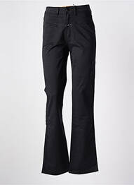Pantalon drept închidere cu fermoar sub clapetă cu nasturi negru CLOSED femme