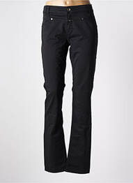 Pantalon drept închidere cu fermoar sub clapetă cu nasturi negru CLOSED femme