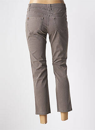 Pantalon 7/8 închidere cu fermoar sub clapetă cu nasturi gri CLOSED femeie