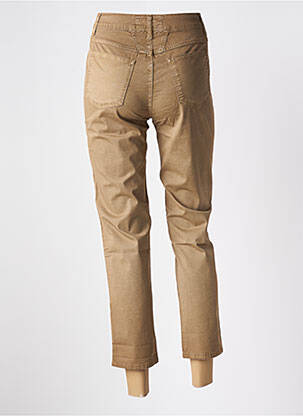 Pantalon 7/8 închidere cu fermoar sub clapetă cu nasturi bej CLOSED femeie
