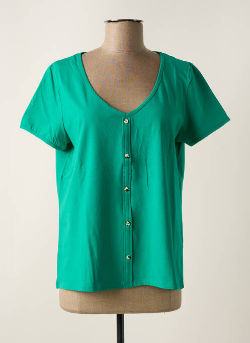 Top verde C'EST BEAU LA VIE femeie