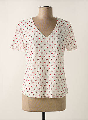 Top alb CHRISTINE LAURE femeie