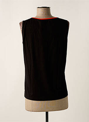 Top țesătură jersey fără mâneci negru POUPEE CHIC femeie