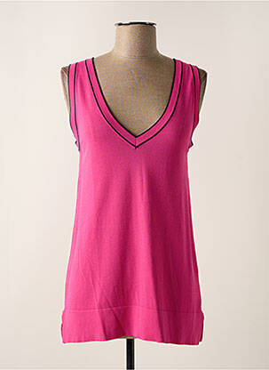 Pulover roz SCORZZO femeie