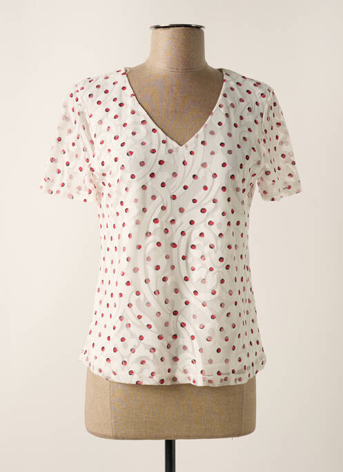 Top alb CHRISTINE LAURE femeie