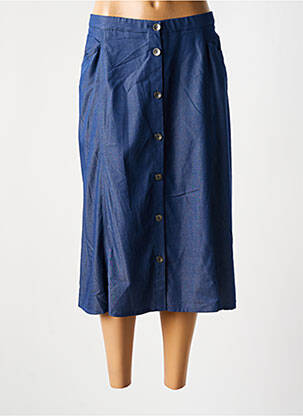 Fustă midi albastru FRANCE RIVOIRE femeie