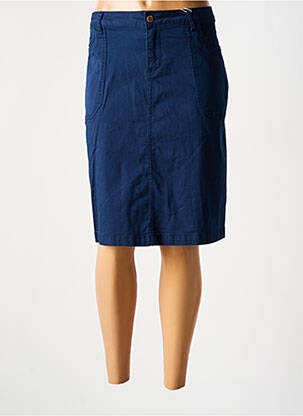 Fustă midi elasticitate albastru CREAM femme
