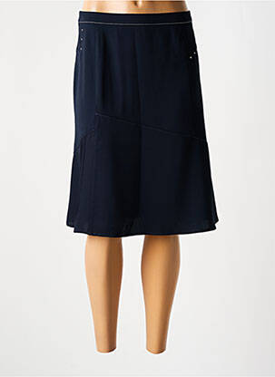 Fustă midi albastru CHRISTINE LAURE femeie