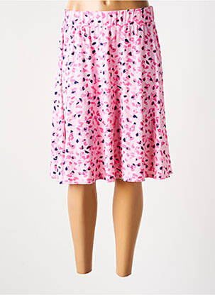 Fustă midi roz MARBLE femeie