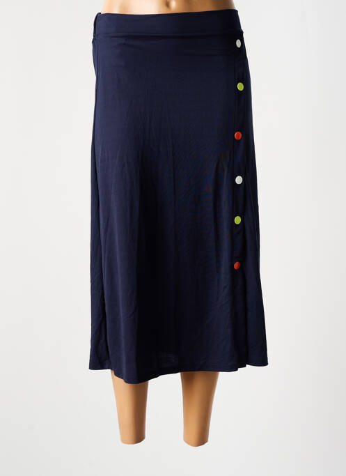 Fustă midi albastru SCORZZO femeie