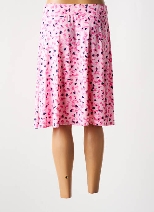Fustă midi roz MARBLE femeie