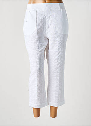 Pantalon trei sferturi alb CHRISTINE LAURE femeie