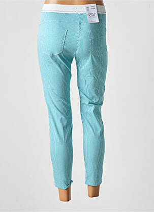 Pantalon 7/8 țesătură poplin mărime normală albastru EAST DRIVE femeie
