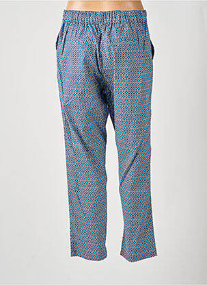 Pantalon 7/8 țesătură poplin mărime normală albastru DIPLODOCUS femeie