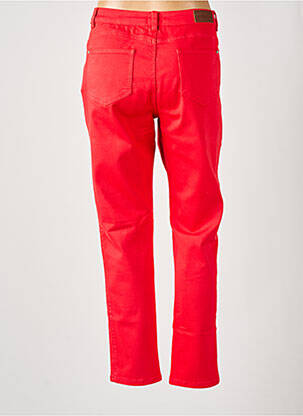 Pantalon slim țesătură poplin mărime normală roșu C'EST BEAU LA VIE femeie