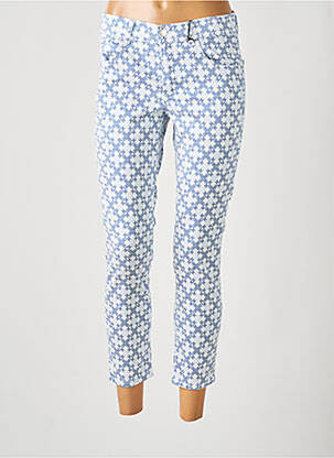 Pantalon 7/8 elasticitate mărime normală albastru ANGELS femeie