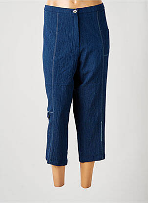 Pantalon trei sferturi albastru FRANCE RIVOIRE femeie