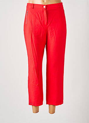 Pantalon trei sferturi roșu CHRISTINE LAURE femeie