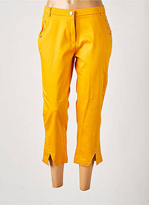 Pantalon trei sferturi portocaliu CHRISTINE LAURE femeie